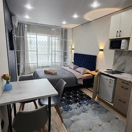 Апартаменты В Жк Meridian Apartments Almaty Exterior photo